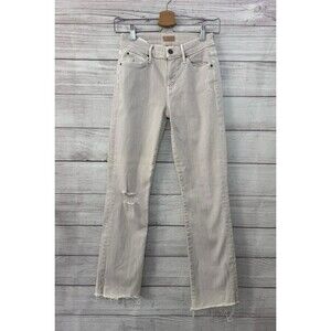 Mother Women's Size 25 The Rascal Ankle Snippet Jeans Whipping The Cream